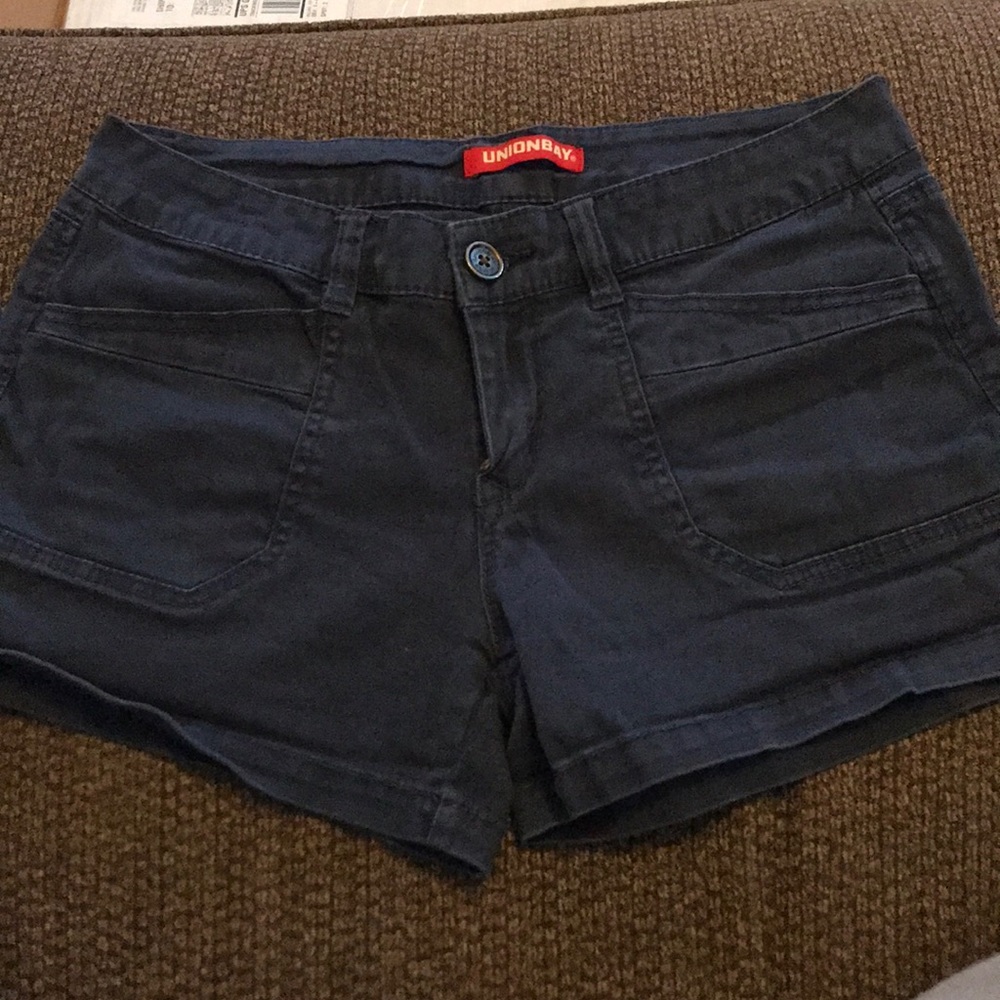 Navy Jean Shorts